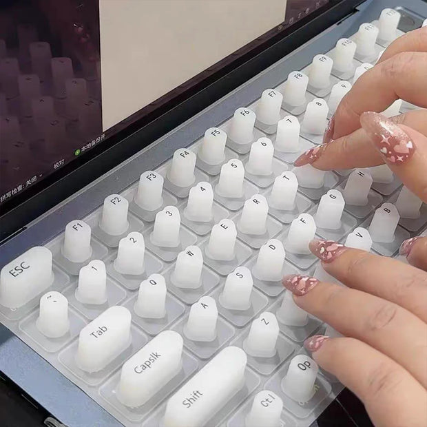 EASY TYPE  LONG NAILS KEYBOARD COVER